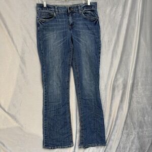 Tommy Hilfiger‎ Jeans Womens Medium Blue Stretch Bootcut Mid Rise Denim Pants